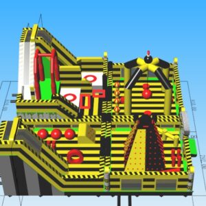 Toxic rush giant playground. ( size- 16x15x7m ).