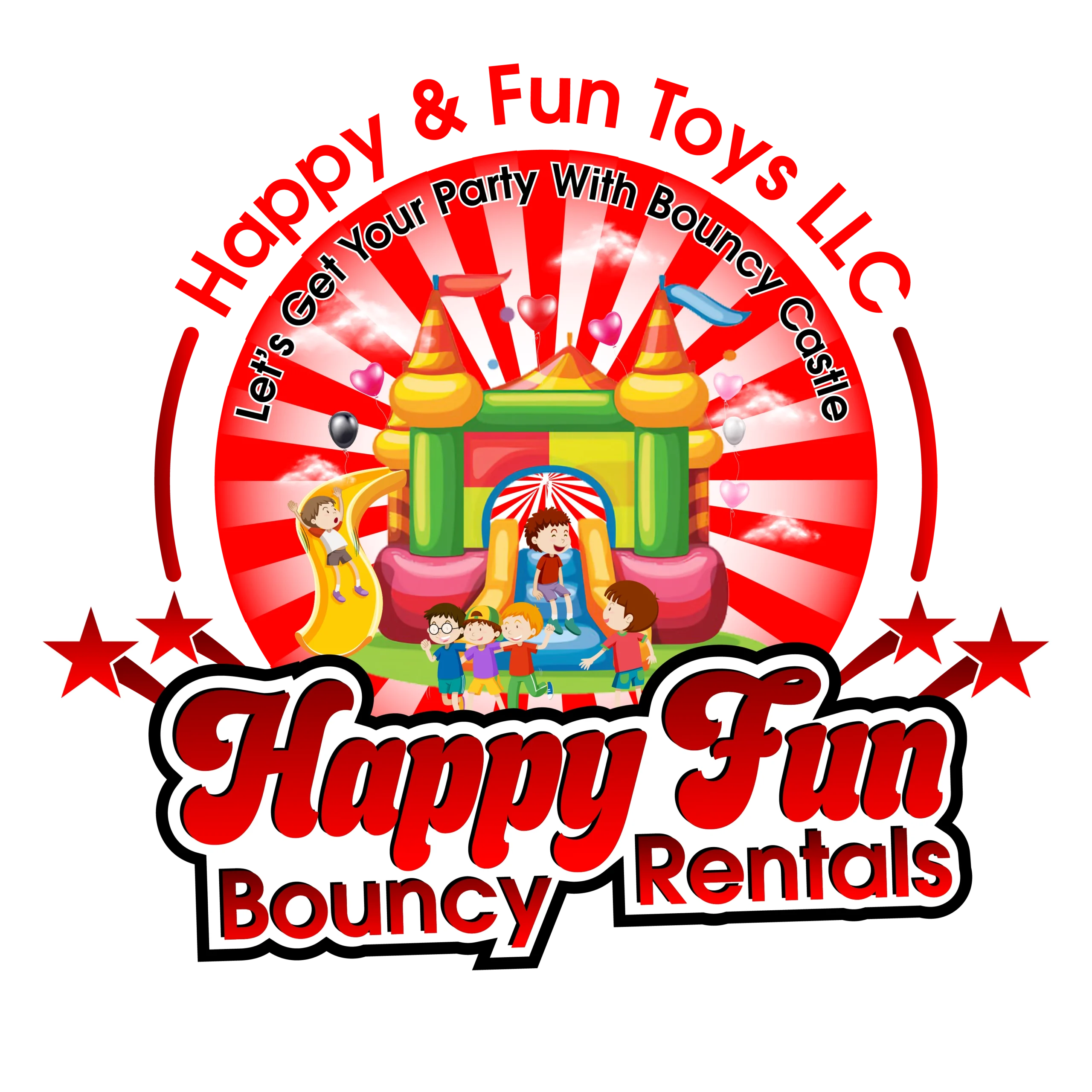 Happy fun bouncy rentals logo-01