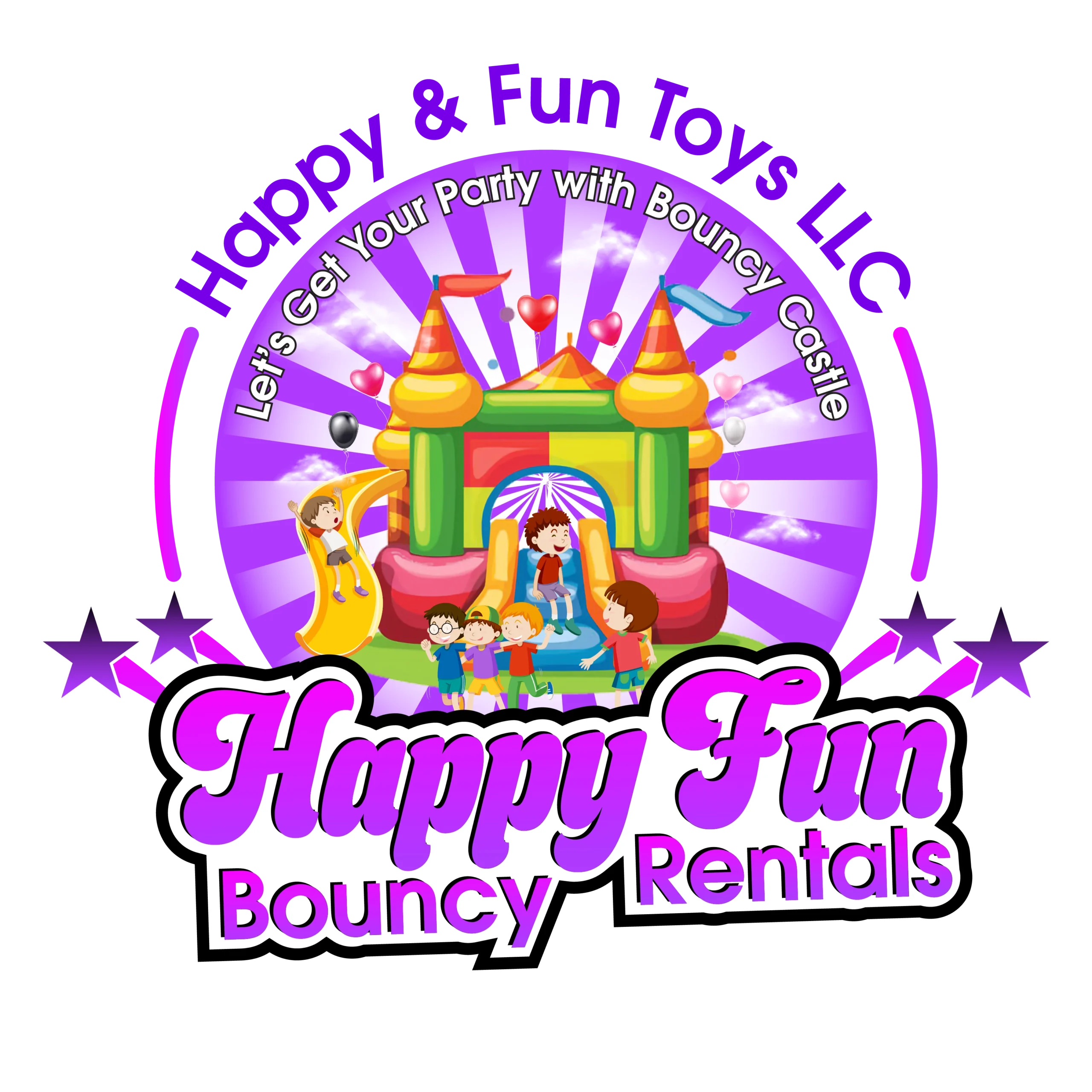 Happy fun bouncy rentals logo-02
