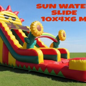 Sun water slide (10x4x6mh).
