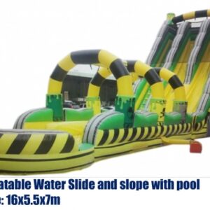Inflatable Water Slide & Slope With Pool